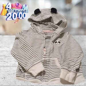 Carter's panda light weight hoodie jacket size 24 months